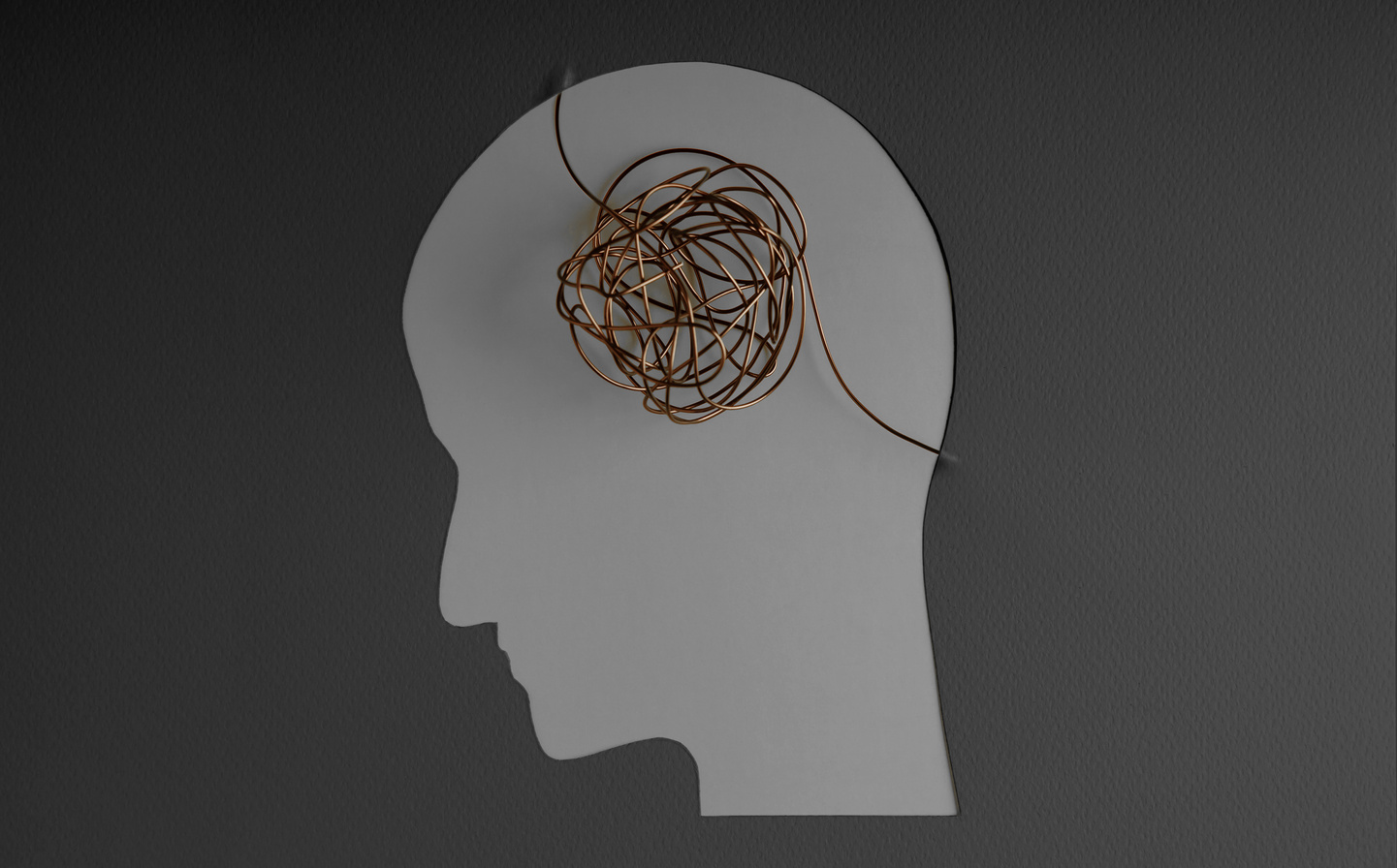 Mental Health Disorder Concept. Weak, Stressed Down Person. Nega