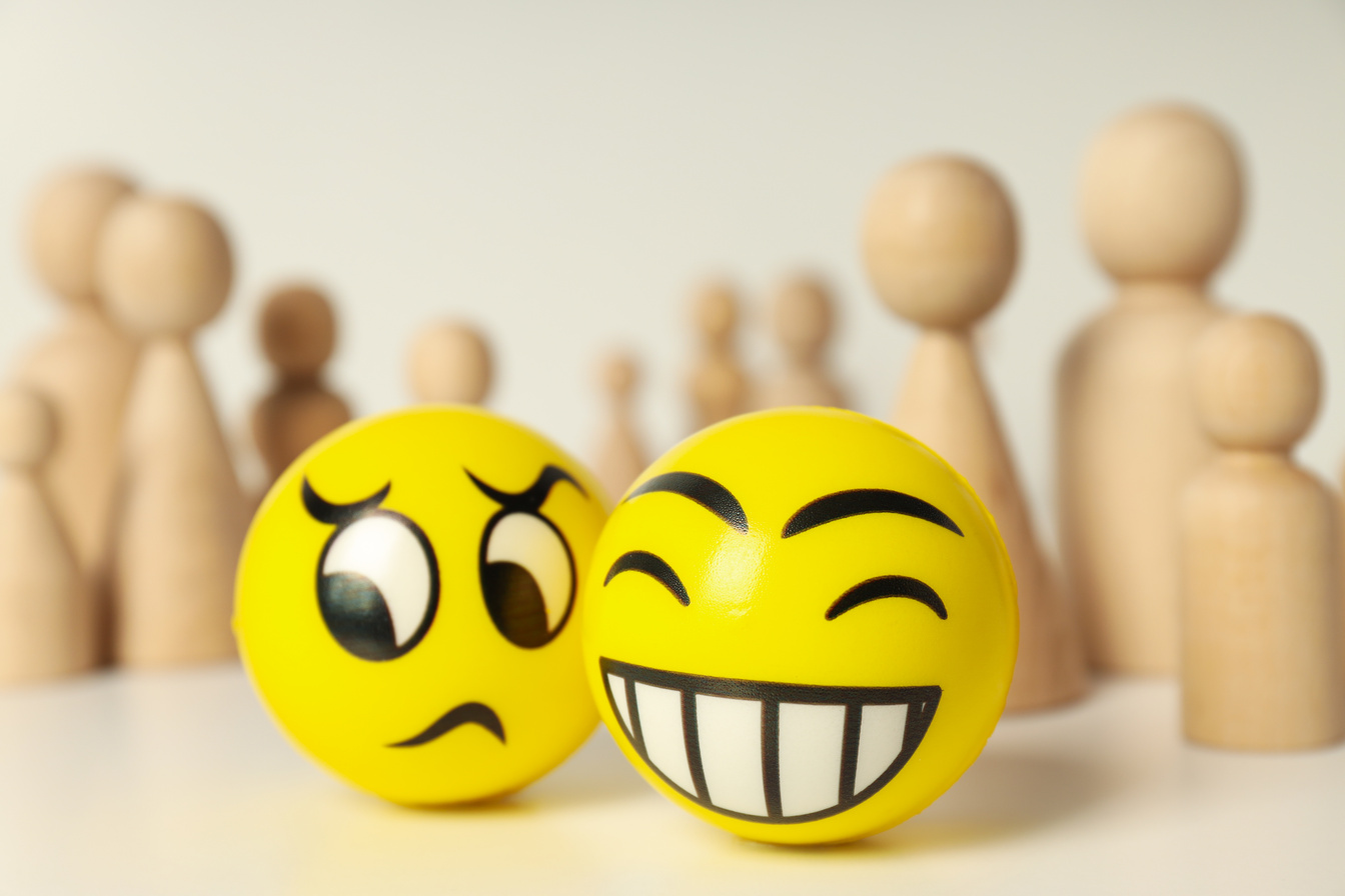 Mental disorders concept - composition for Bipolar disorder